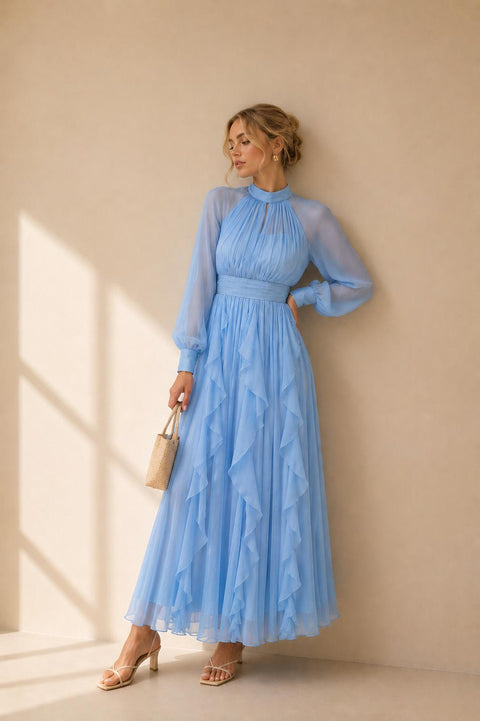 Celeste Pleated Maxi Dress
