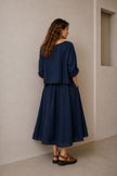 Naomi Minimalist Layered Midi Dress