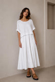 Naomi Minimalist Layered Midi Dress