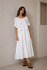Naomi Minimalist Layered Midi Dress