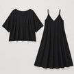 Naomi Minimalist Layered Midi Dress