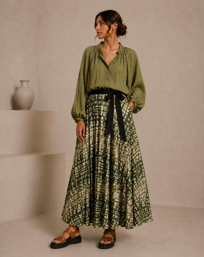 Bea Mosaic Abstract Maxi Skirt