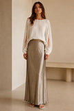 Ava Satin Maxi Skirt