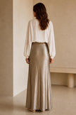 Ava Satin Maxi Skirt