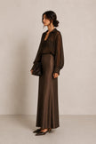 Ava Satin Maxi Skirt