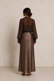 Ava Satin Maxi Skirt