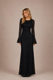 Tara Long Lace Modest Dress