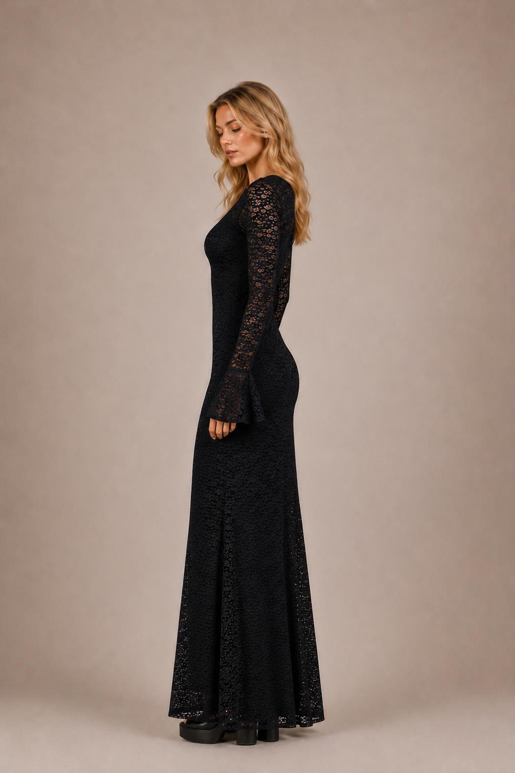 Tara Long Lace Modest Dress