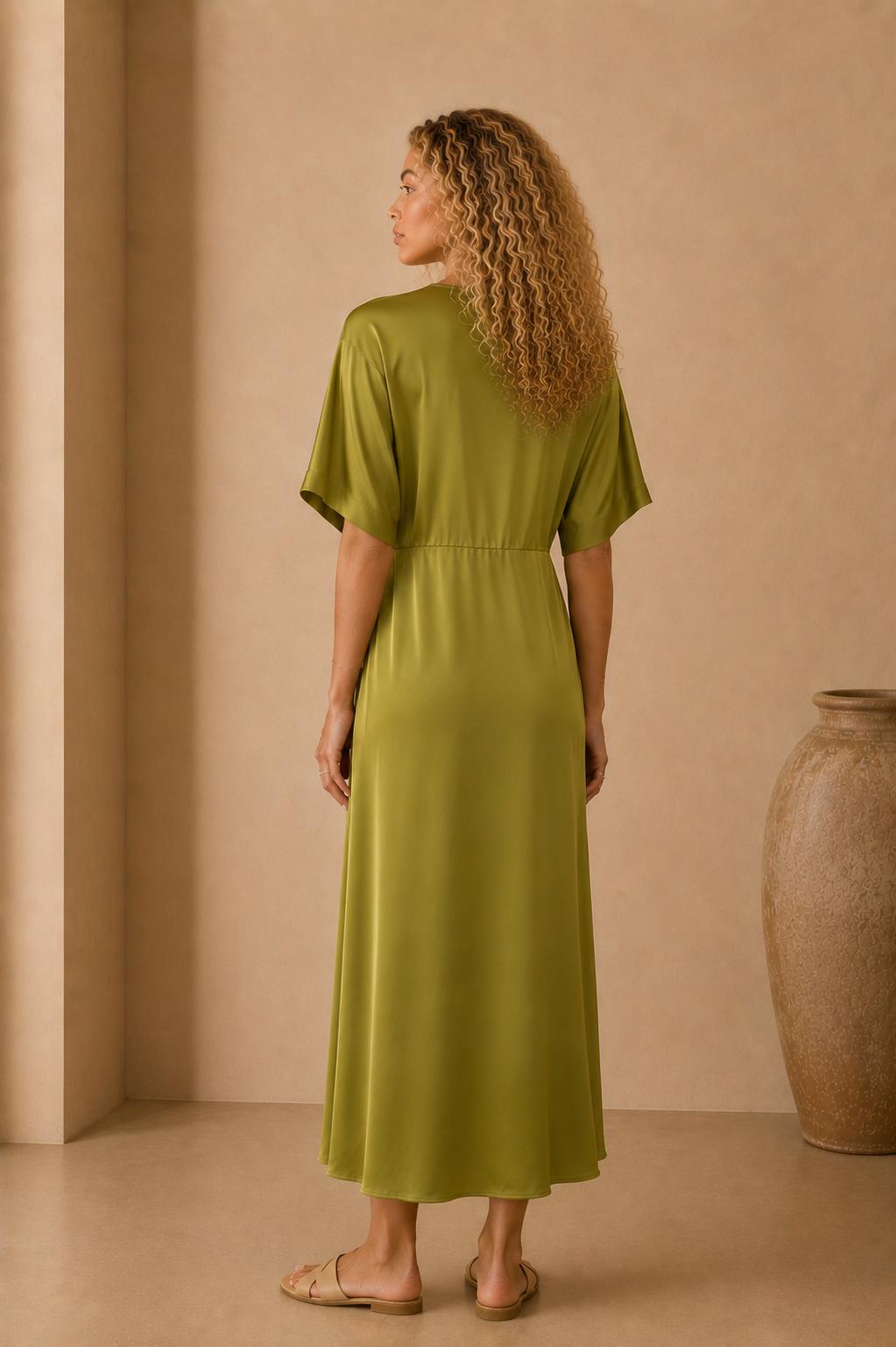 Tatiana Satin Maxi Dress