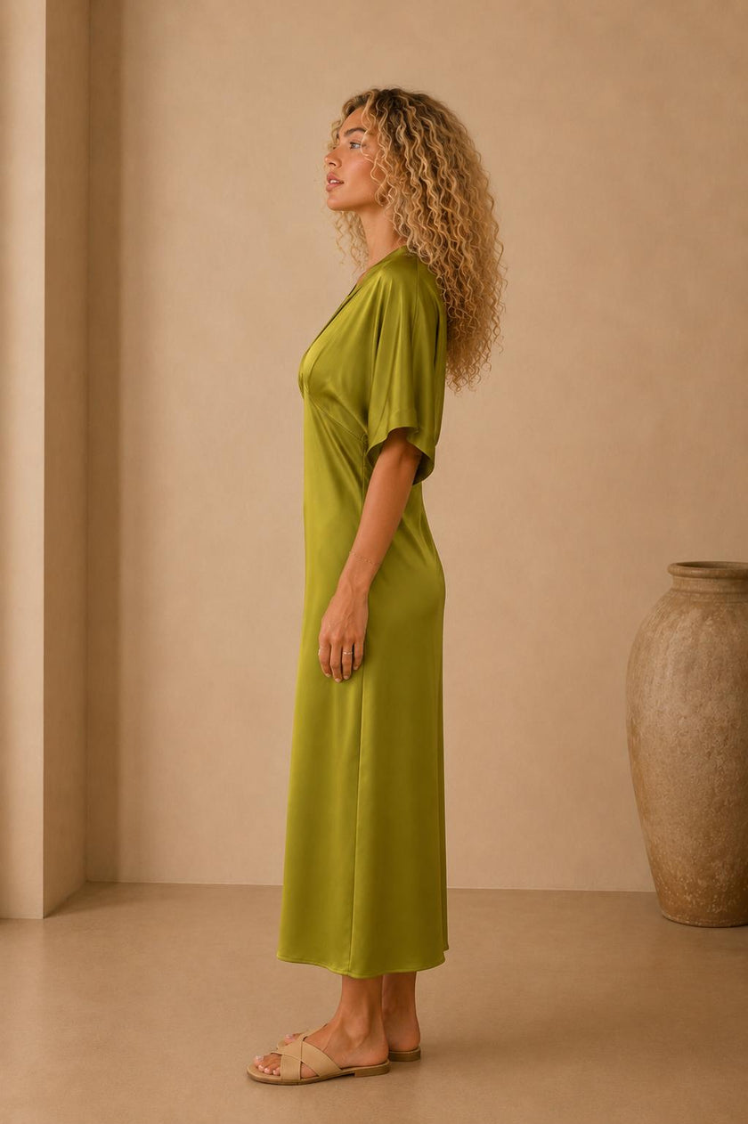 Tatiana Satin Maxi Dress