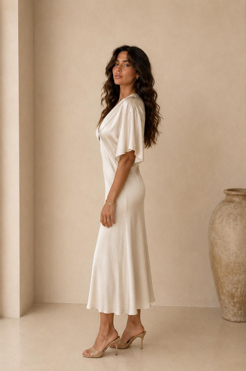 Tatiana Satin Maxi Dress