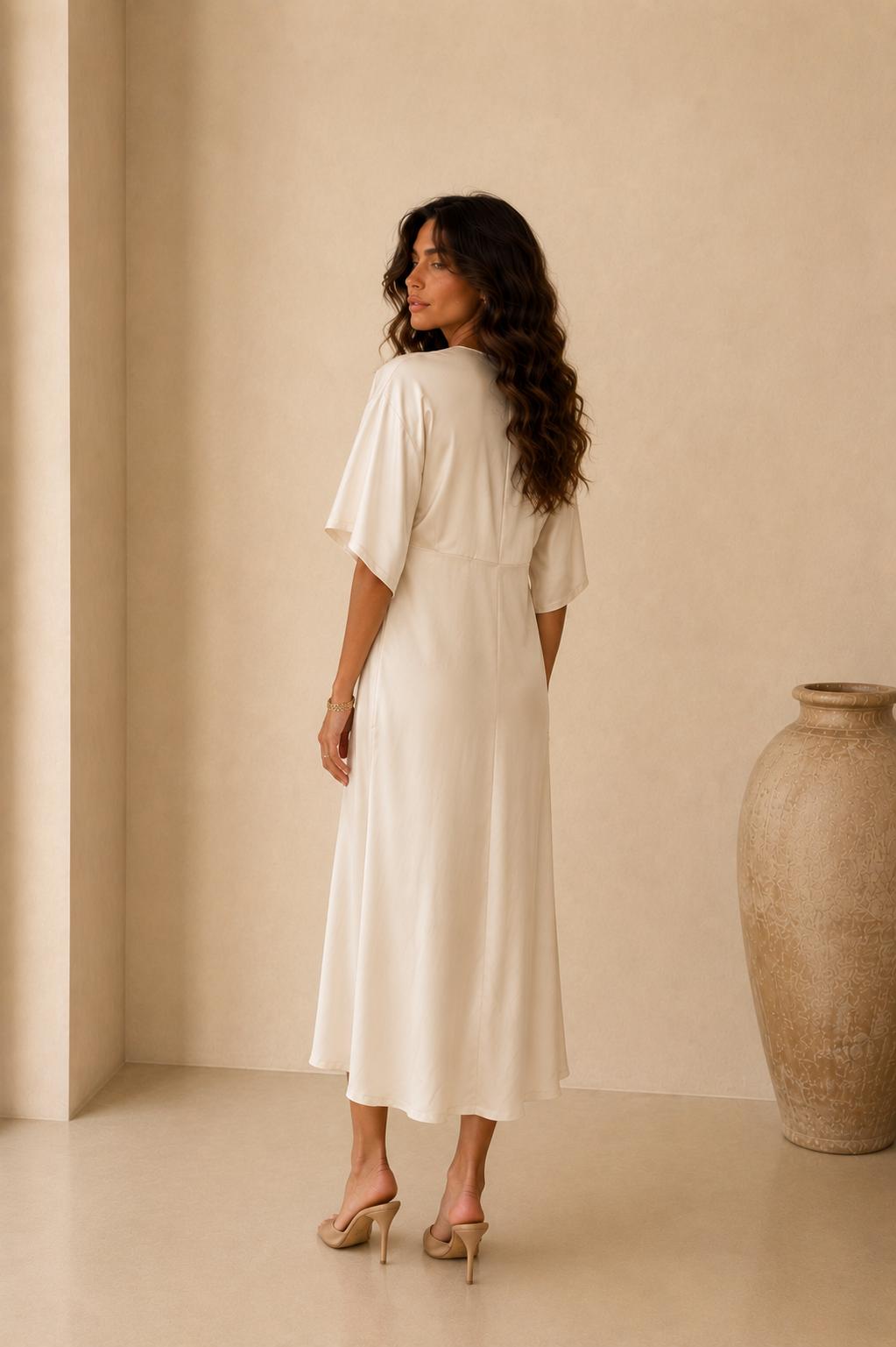 Tatiana Satin Maxi Dress