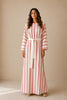 Meryl Striped Belted Maxi Dress