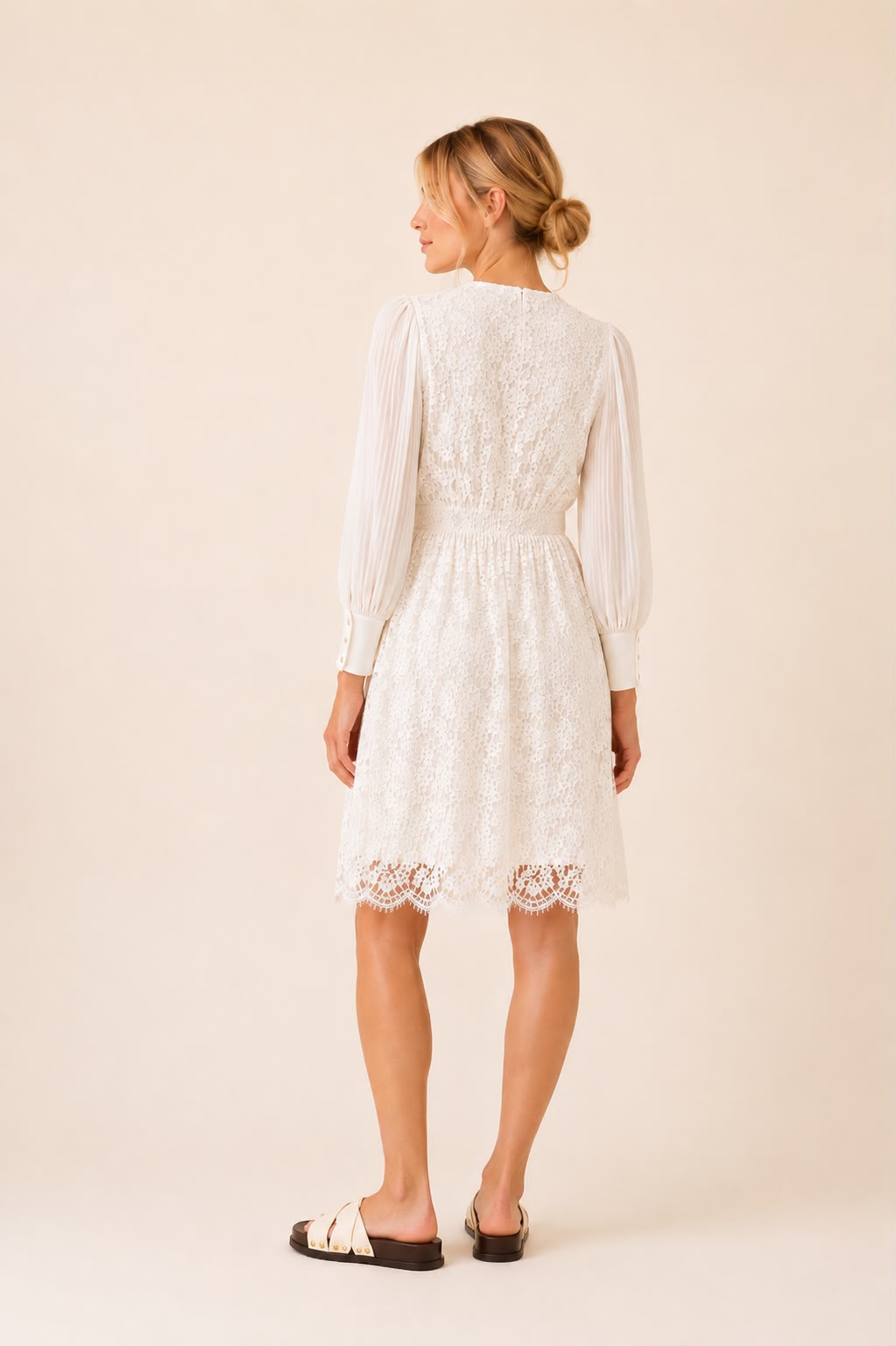 Maud Lace Midi Dress