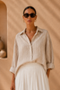 Sarah Pinstripe Relaxed Blouse