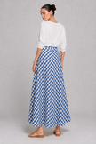 Brenda Gingham Maxi Skirt