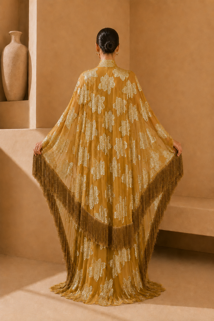 Terry Embroidered Kaftan Dress