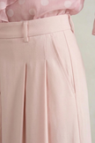 Joanne High-Waisted Pleated Maxi Skirt in Blush Pink